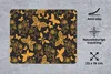 MuchoWow® Mauspad Mousepad Blumen - Schmetterling - Gold - Produktbild-Vorschau 2