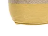 Pouf BELIANI Cotone beige e giallo con juta 44 x 44 cm, Anteprima dell’immagine prodotto 4