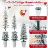 COSTWAY 3er Weihnachtsbaum Künstlich mit Schnee, Produktbild-Vorschau 4