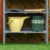 Outsunny Pflanztisch Gärtnertisch Blumentisch mit Metall Produktbild-Vorschau 9
