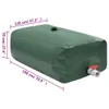Wassertank mit Wasserhahn Faltbar 1500 L PVC Produktbild-Vorschau 7