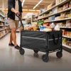 Chariot Relaxdays, pliable, 150 kg, poignée télescopique, Voir les images du produit 2