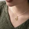 Kompass Anhänger gold 925 Silber vergoldet - Damen Produktbild-Vorschau 2