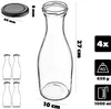 Caraffa in vetro KADAX da 1 litro, bottiglie in vetro con Anteprima dell’immagine prodotto 3