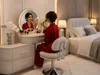 Toaletka Kosmetyczna z Lustrem LED Oświetlenie Glamour do Podgląd zdjęcia produktu 3