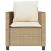 The Living Store 3-tlg. Bistro-Set mit Kissen Beige Poly Produktbild-Vorschau 5