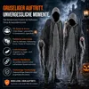 Disfraz de Grim Reaper para adultos: capa negra para Vista previa de la imagen del producto 4