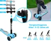 YOLEO Scooter Dreiradscooter mit LED Räder, Hinterbremsen, Produktbild-Vorschau 2