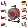 Prodlužovací kabel na bubnu 30 m / 4 zásuvky / červený / PVC / 230 V / 1 mm2 Náhled obrázku produktu