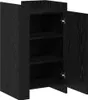 vidaXL Komoda, černá, vzhled dubu, 45 x 35 x 75 cm Náhled obrázku produktu 3