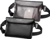 Two Spigen waterproof waist bags are shown, one black and one translucent gray. Produktbild-Vorschau