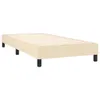 Boxspringbett mit Matratze & LED Creme 100x200 cm Stoff Produktbild-Vorschau 5