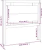 The Living Store Kopfteil Honigbraun 95,5x4x100 cm Produktbild-Vorschau 6