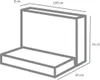 Winkelstütze Sichtbeton grau 100 cm x 8 cm x 55 cm Fußtiefe Produktbild-Vorschau 13