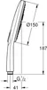GROHE 26590000, Handduschbrause mit Kopf, Chrom, Chrom, 9,5 Produktbild-Vorschau 5