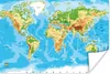 MuchoWow® Poster Weltkarte - Atlas - Farben - Kinder - Produktbild-Vorschau 1