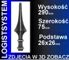 LogistSystem 1 Stück Zierspitze Metall - 290x75mm (HxB) / Produktbild-Vorschau 2