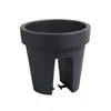 A dark gray balcony planter pot is shown against a white background. Náhľad obrázku produktu