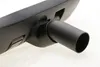 A close-up, low-angle view of a black vacuum cleaner attachment with a cylindrical nozzle. Produktbild-Vorschau