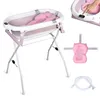 moovkee Babybadewanne mit Gestell 80cm Rosa Faltbar mit Produktbild-Vorschau 1