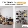 IvoQ Regalsets 2er-Set – 180 x 90 x 40 cm – Verzinktes Produktbild-Vorschau 6