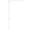 A white metal frame of a shower enclosure against a white background. Produktbild-Vorschau