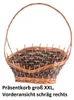 Handgefertigter Präsentkorb oval XXL aus Natur-Weide zum Produktbild-Vorschau 1
