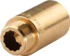 Messing Gewinde-Fitting Hahnverlängerung IG/AG 1/2' (DN 15) Produktbild-Vorschau 1