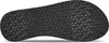 The sole of a black flip-flop sandal with a geometric tread pattern. Podgląd zdjęcia produktu
