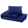 vidaXL Bettwäsche-Set Marineblau 140x200 cm Leichte Produktbild-Vorschau 6
