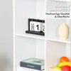 Bibliothèque, Étagère sur pied en MDF blanc avec 7 Voir les images du produit 5