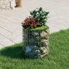 vidaXL Gabionen-Säule Rund Verzinkter Stahl Ø50x50 cm Produktbild-Vorschau 2