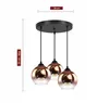 FKL DESIGN Home Deco Deckenlampe Pendellampe Kugel Schwarz Produktbild-Vorschau 3