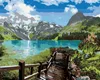 Diamondi - Diamond painting - TREPPE ZUM SEE, 40X50 cm, Produktbild-Vorschau 1