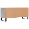 vidaXL TV-Schrank Betongrau 100x34,5x44,5 cm Holzwerkstoff Produktbild-Vorschau 9