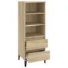 vidaXL Deska barowa dąb sonoma 40x36x110 cm materiał Podgląd zdjęcia produktu 4