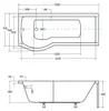 BADLAND Badewanne Rechteck Inspiro LINKS 160x70 mit Produktbild-Vorschau 7