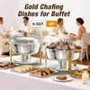WARMOUNTS Chafing Dish 4er Set 6,5QT Buffet Warmhalter aus Produktbild-Vorschau 3