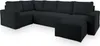 Masseno Ecksofa NORENA L-S mit Schlaffunktion U-Form, Sofa Produktbild-Vorschau 2