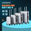 MONZANA® Set di Valigie 4pz ABS Rigide Trolley Bagaglio Anteprima dell’immagine prodotto 11