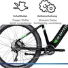 Zündapp Z898 E-Bike E Mountainbike 27,5 Zoll schwarz/grün Produktbild-Vorschau 7