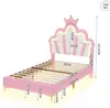 UnboxG Rosa Kinderbett 90x200 cm mit LED-Beleuchtung – Produktbild-Vorschau 7