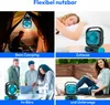Collage of four scenes showing a portable fan being used in different settings: camping, at home, in an office, and outdoors. Produktbild-Vorschau