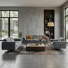 BEAUTYSOFA | 3-Sitzer Sofa VENEZIA Samtstoff Dunkelgrau – Produktbild-Vorschau 3