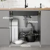 CECIPA Granitspüle Küchenspüle 70*45cm Schwarz spüle mit Produktbild-Vorschau 8