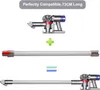 An instructional image showing how to assemble a vacuum cleaner extension tube. Produktbild-Vorschau