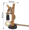 NOWA Tischleuchte Holz braun, Metall schwarz matt, H: Produktbild-Vorschau 9
