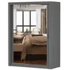Armoire à portes coulissantes Armoire 150cm gris/gris avec Voir les images du produit 2