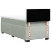 Boxspringbett mit Matratze Hellgrau 80x200 cm Samt Produktbild-Vorschau 8