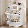 YITAHOME Schuhschrank 2 Klappen Schuhkipper Schuhregal Produktbild-Vorschau 1